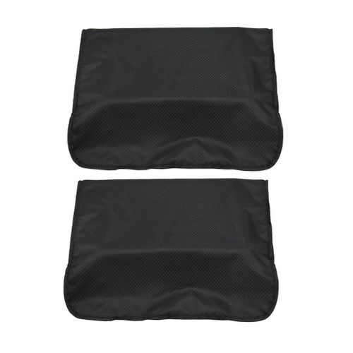 2pcs Hairdressing Barber Chair Back Covers  Black 2x