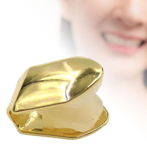 Hip Hop Braces Small Single Teeth Caps for Teeth Mouth Dance Gold