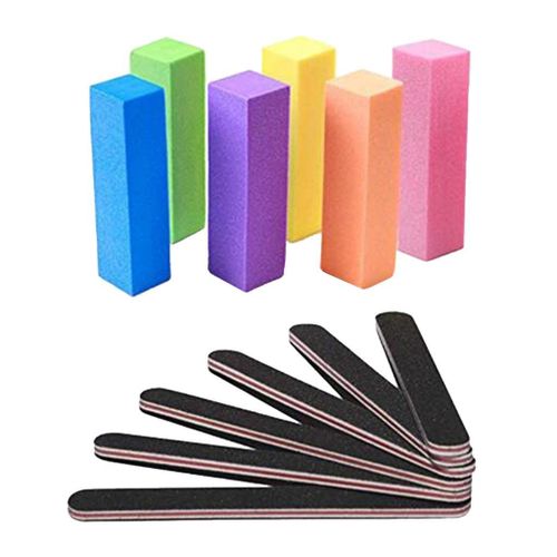 12x 4 Way Nail Files Buffer Polishing UV Gel Polish Remover Smooth