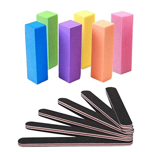 12x 4 Way Nail Files Buffer Polishing UV Gel Polish Remover Smooth