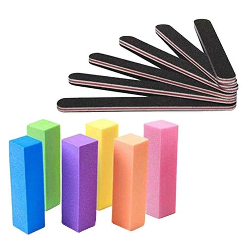 12x 4 Way Nail Files Buffer Polishing UV Gel Polish Remover Smooth