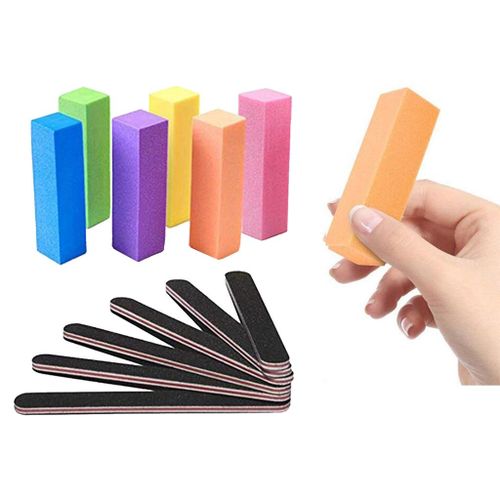 12x 4 Way Nail Files Buffer Polishing UV Gel Polish Remover Smooth
