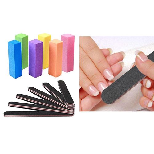 12x 4 Way Nail Files Buffer Polishing UV Gel Polish Remover Smooth