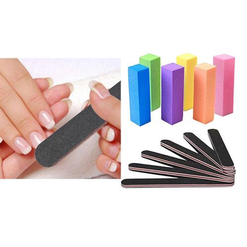 12x 4 Way Nail Files Buffer Polishing UV Gel Polish Remover Smooth