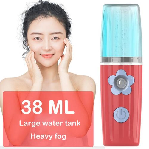 Mini USB Nano Facial Steamer  Face Spa Red