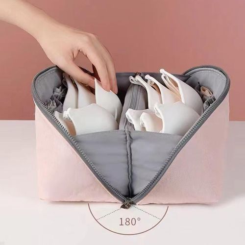 Underwear Bra Travel Storage Bag Bra Bag Makeup Pink