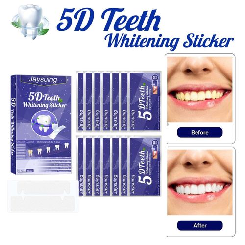 5D Teeth Strips Teeth Whitener Teeth Gel Strips for Remove 14Pcs
