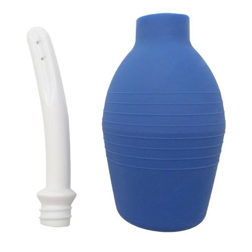 90ml 160ml 225ml 310ml  Douche Enema Bag Bulb Cleaner 310ml Blue