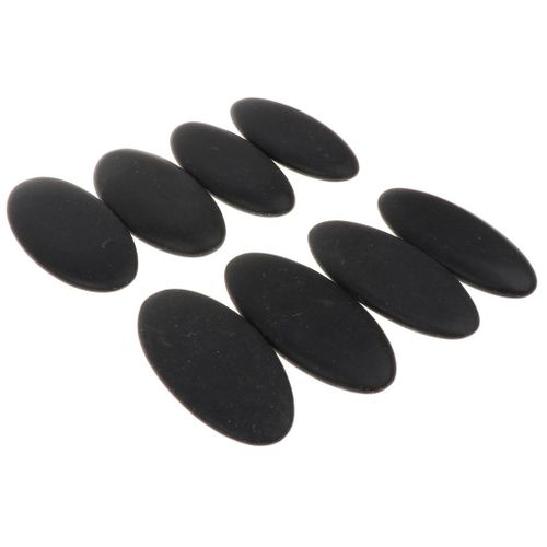 8 pieces spa hot stone massage set natural  basalt