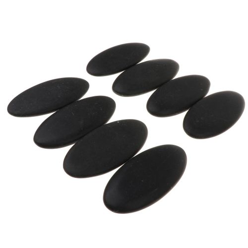 8 pieces spa hot stone massage set natural  basalt