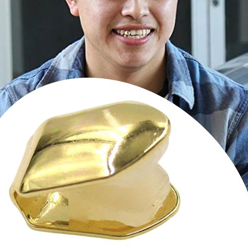 Hip Hop Grills Fake Teeth Rapper Fancy Dress Gold