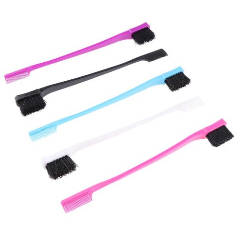 5 Girls Baby Edge Control Brush Double Sided Comb Hair Gel Dyeing Soft