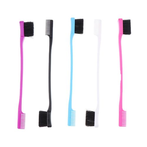 5 Girls Baby Edge Control Brush Double Sided Comb Hair Gel Dyeing Soft