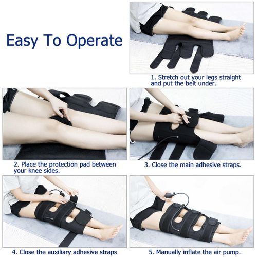 Leg Corrector Straps Detachable Aluminum Strip Black for For Adults