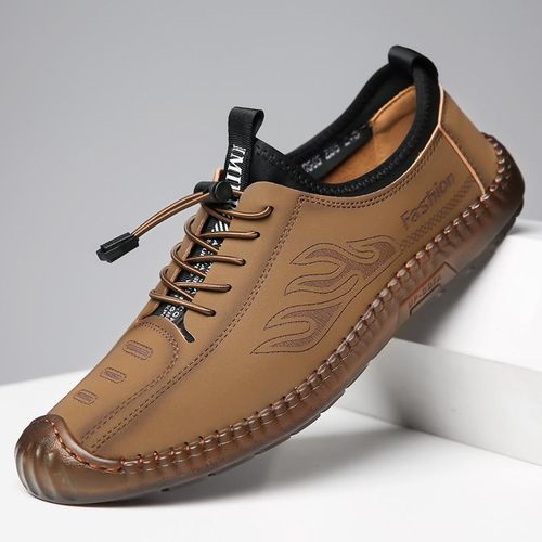 Men's Loafers & Slip-Ons Casual Soft Sole Shoes - Brown