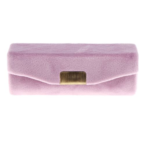 Classic Storage Case Holder Jewelry Gift With Mirror Pink