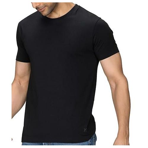 5 Pack Short Sleeve Crew Neck T-Shirts - Black, White, Army Green , Navy Blue, Maroon