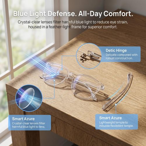 Anti Blue Light Glasses For Anti Eyestrain UV400 - White