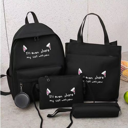 Backpack 5 In 1 Multi Functional School Backpack-ME-Black