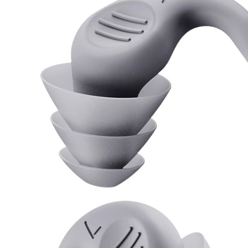 1Pair Noise Cancelling Ear Plug with Storage Case for Sleep Grey