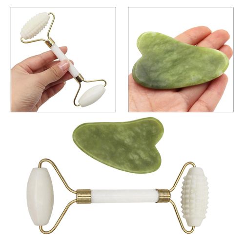 Jade Roller  And Gua Sha Set - Beauty