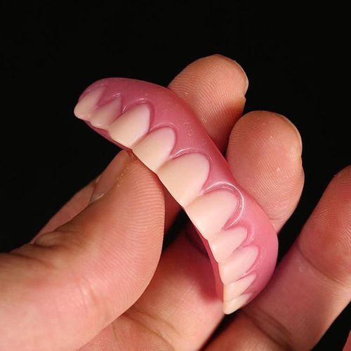 Upper Lower Veneers False Teeth Denture Bright White for upper jaw