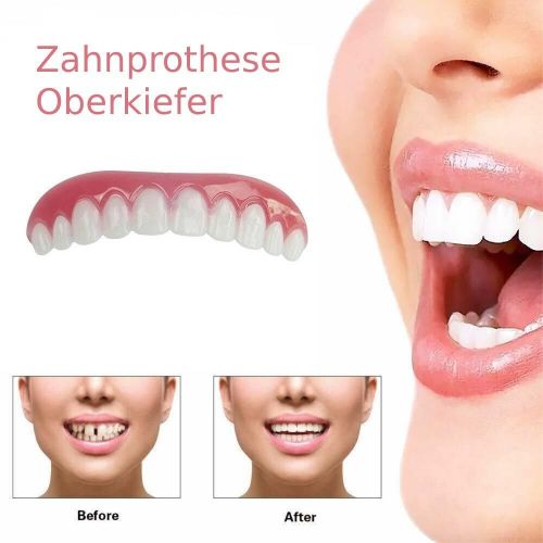 Upper Lower Veneers False Teeth Denture Bright White for upper jaw