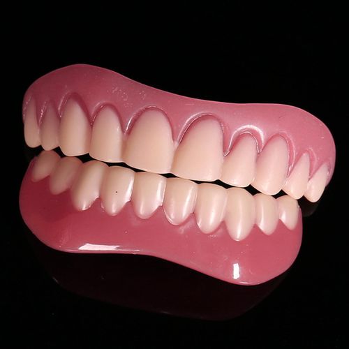 Upper Lower Veneers False Teeth Denture Bright White for upper jaw