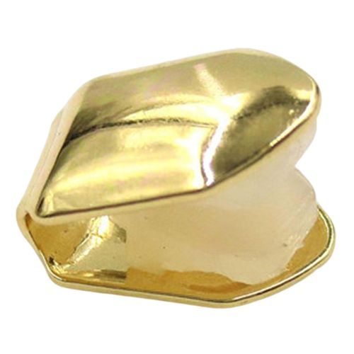Single Tooth CAPs Hip Hop Grills for Teeth Mouth Rapper Party Gold