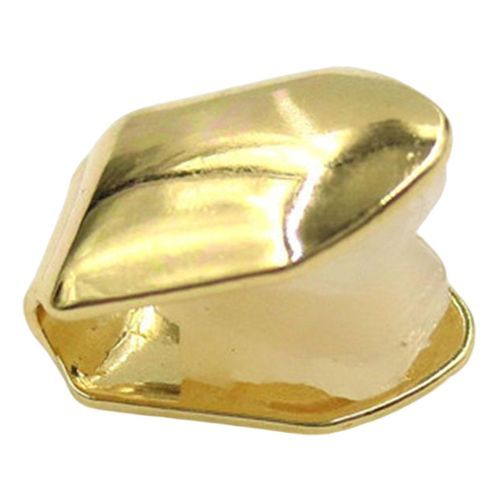 Single Tooth CAPs Hip Hop Grills for Teeth Mouth Rapper Party Gold