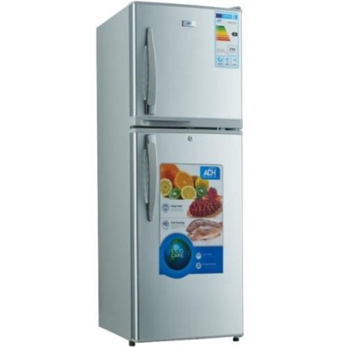ADH 168 Liters Double Door Top Freezer Defrost Fridge &ndash; Silver