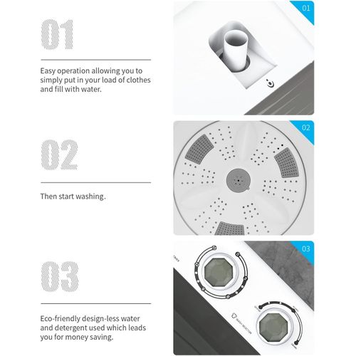 SPJ 10kg Twin Tub Washing Machine - White