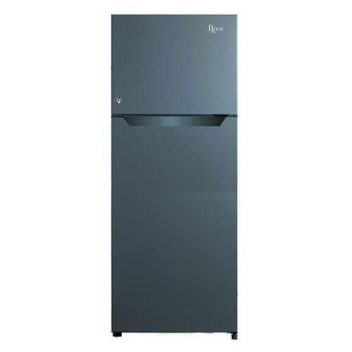 Roch 175 Liters Double Door Top Freezer Defrost Fridge &ndash; Inox(2YRS WRTY)