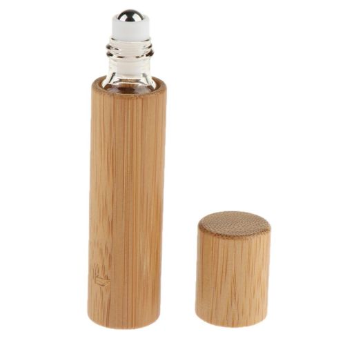 10ml Natural Bamboo Empty Essential Oil Makeup Liquids Rollerball