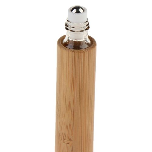 10ml Natural Bamboo Empty Essential Oil Makeup Liquids Rollerball