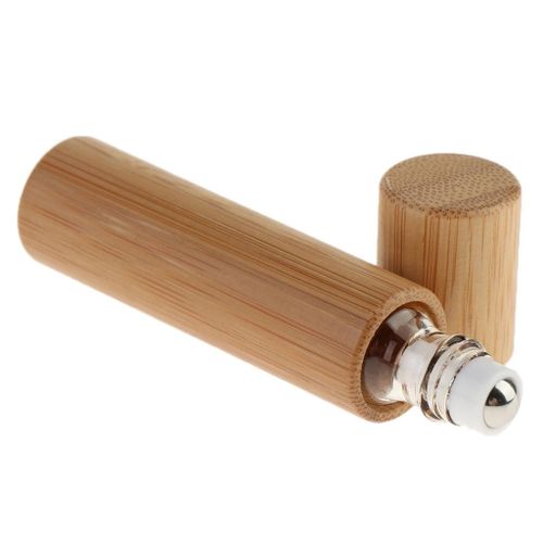 10ml Natural Bamboo Empty Essential Oil Makeup Liquids Rollerball