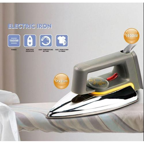 All star Electric Portable 1600W Dry Flat Pressing Iron - 1 YR WRNTY