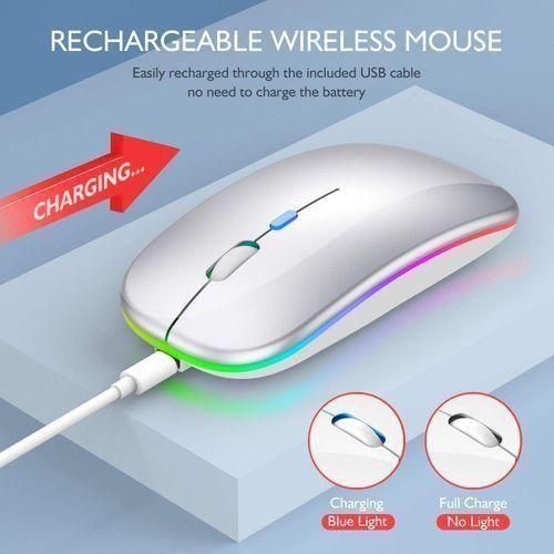 Wireless Mouse Colorful LED 2.4G Ultra-thin