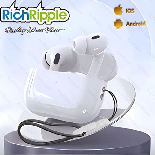 RichRipple Pro2+ Bluetooth Headsets Wireless Pods Pro Earpods Earphones-White