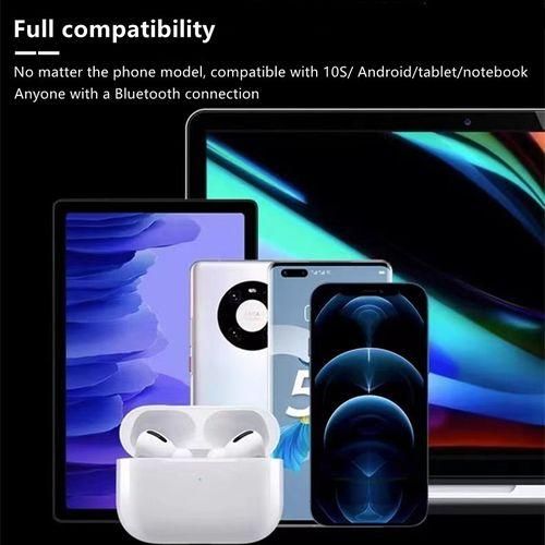 RichRipple Pro2+ Bluetooth Headsets Wireless Pods Pro Earpods Earphones-White