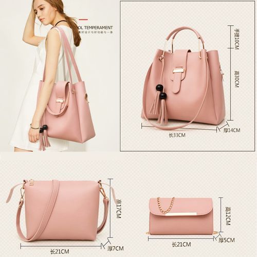 Mateamoda 3 PCS Women Bags Ladies Bags Handbags Purse Shoulder Bags Tote Bags Hobo Bags