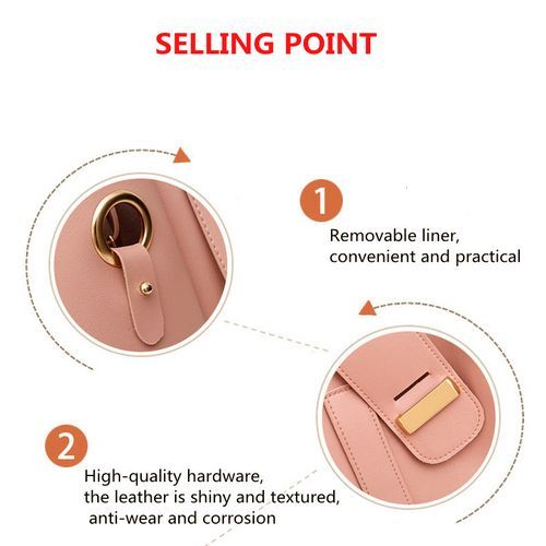 Mateamoda 3 PCS Women Bags Ladies Bags Handbags Purse Shoulder Bags Tote Bags Hobo Bags