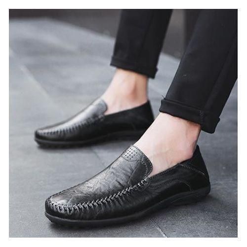 Men's Casual Shoes Flats Breathable Loafers Shoes Black