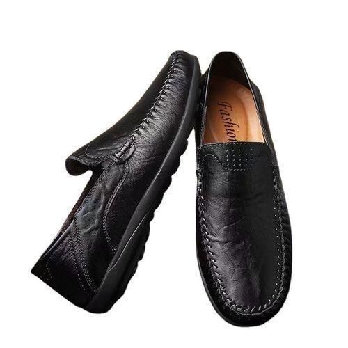 Men's Casual Shoes Flats Breathable Loafers Shoes Black