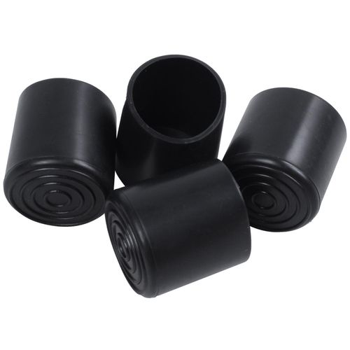 Rubber Furniture Crutch Feet Stool Chair Leg Tip Pad 4Pcs Bl