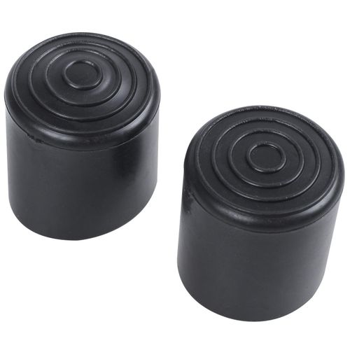 Rubber Furniture Crutch Feet Stool Chair Leg Tip Pad 4Pcs Bl