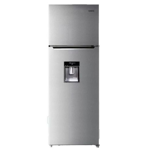 Chiq 270 Liters Water Dispenser Double Door Defrost Refrigerators Silver [3 YEARS WARRANTY]