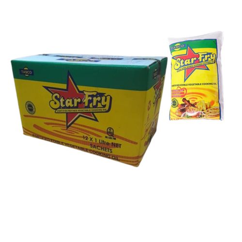 Star Fry Cooking Oil 12 X 1 Ltr (Sachets)