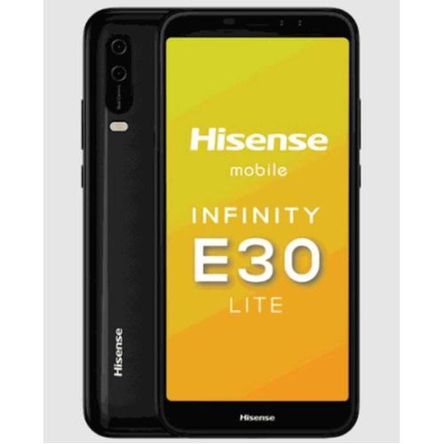 Hisense E30 LITE 6" Hot Display, 8MP+Vga Dual Rear Camera,Quad Core Processor, Battery 3000mAh Face Unlock - Black