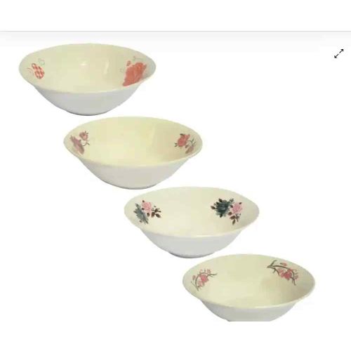 Sawa 6 Pieces Soup bowls with  Flower Print